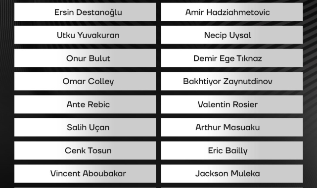 Beşiktaş'ın, Brugge maçı kamp kadrosu açıklandı