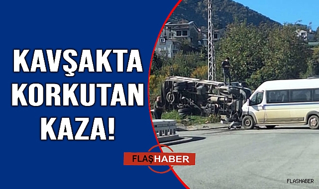 Kamyonet ile minibüs çarpıştı