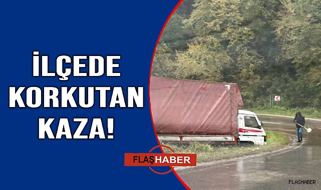 Kaygan zemin kazaya yol açtı