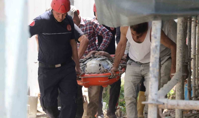 İnşaat işçisi villanın jeneratör odasına düşüp yaralandı