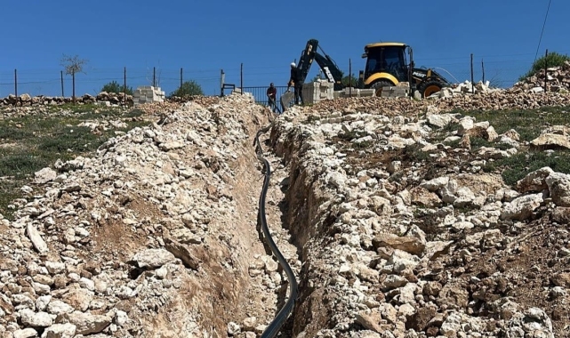 Mardin'in 5 ilçesinde 5 bin 80 metrelik içme suyu hattı döşendi