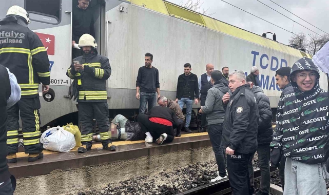 Tren ile peron arasında sıkışan kadın yaralandı