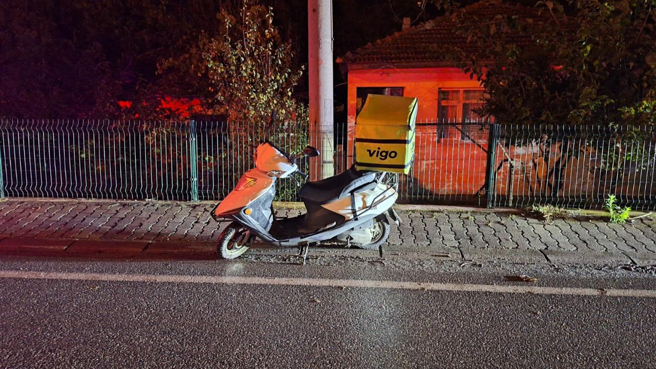 Kontrolden çıkan motosiklet devrildi: 1 yaralı