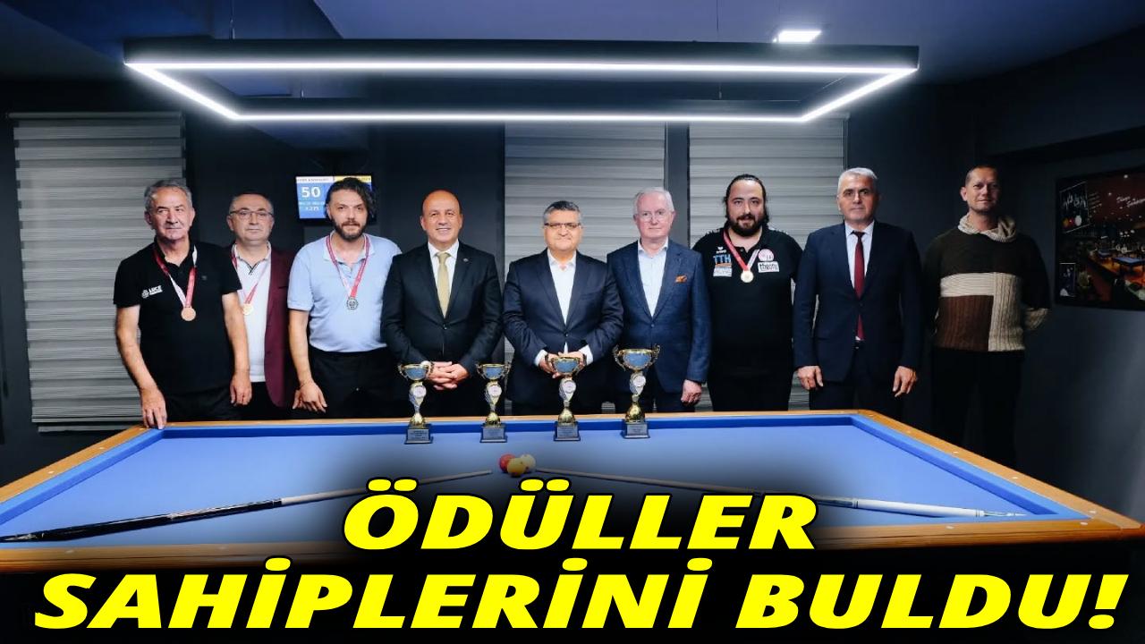 Sinop'ta bilardo heyecanı sona erdi