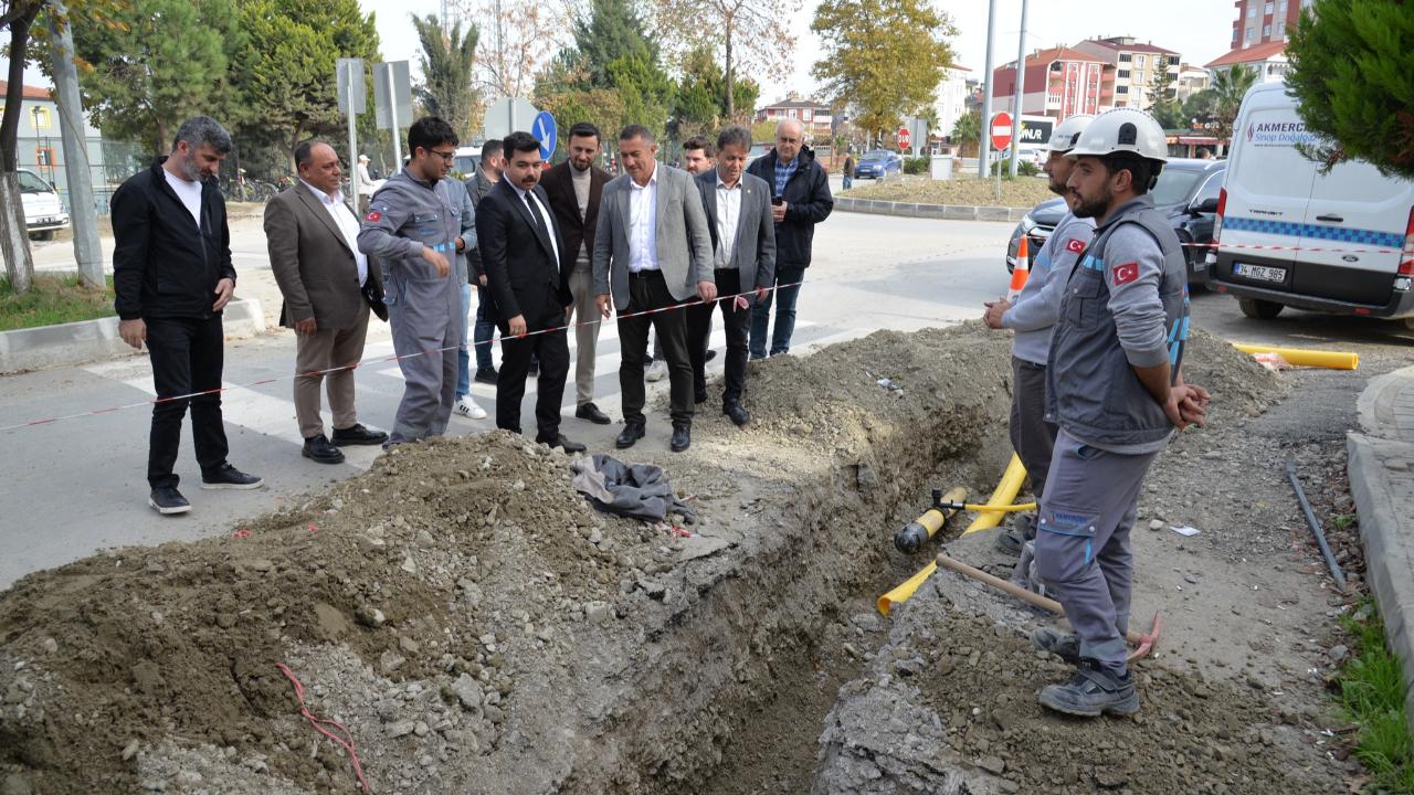 Türkeli'de bir mahalle doğalgaza kavuştu!