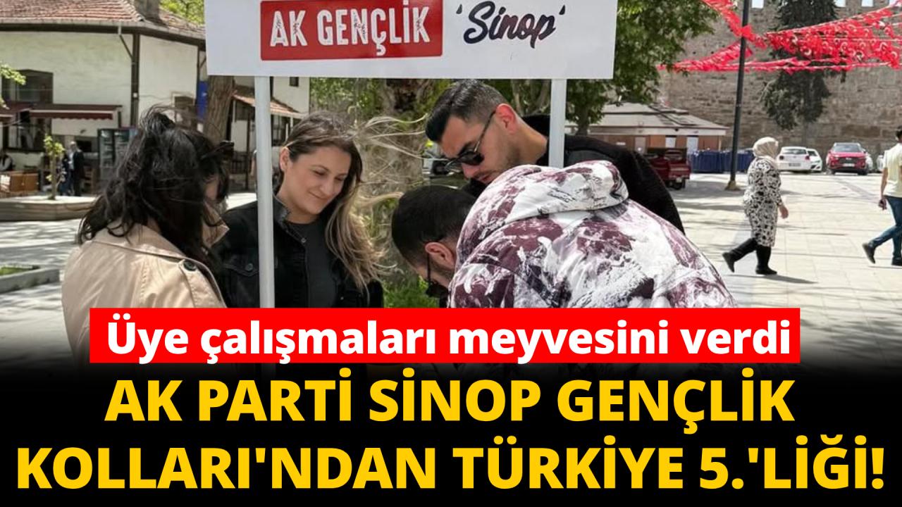 Dikkat! AK Parti Sinop Gençlik Kolları Türkiye'nin gözdesi oldu