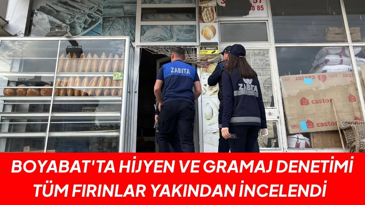 Boyabat'ta fırınlara zabıta merceği