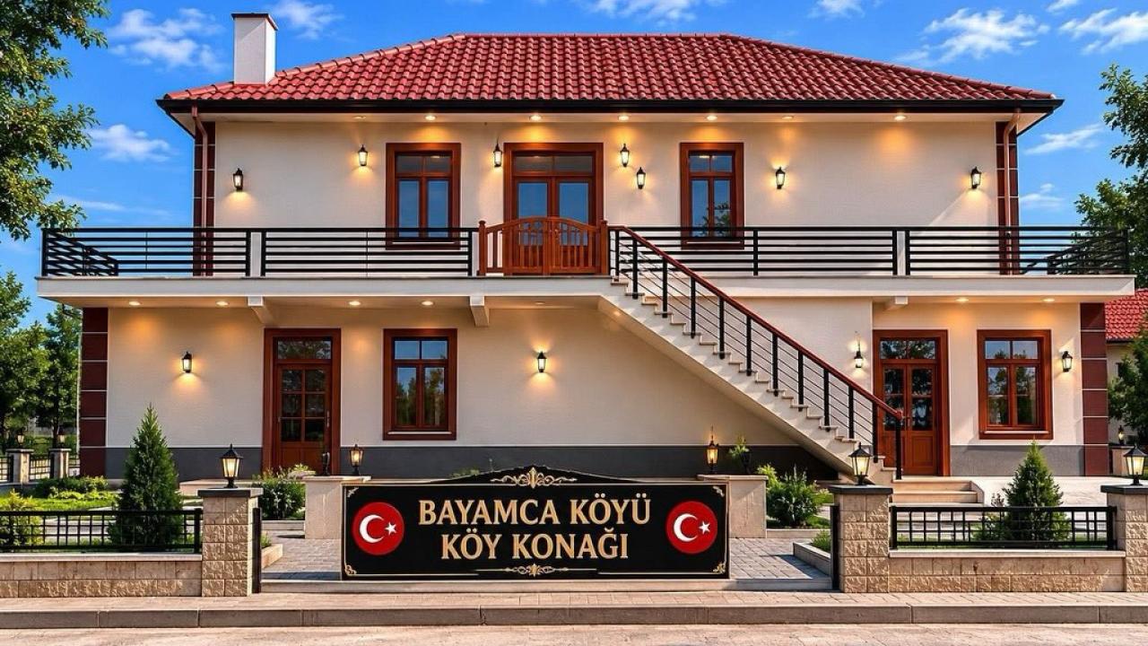 Boyabat’ta yapımı süren köy konağı projesi hayran bıraktı