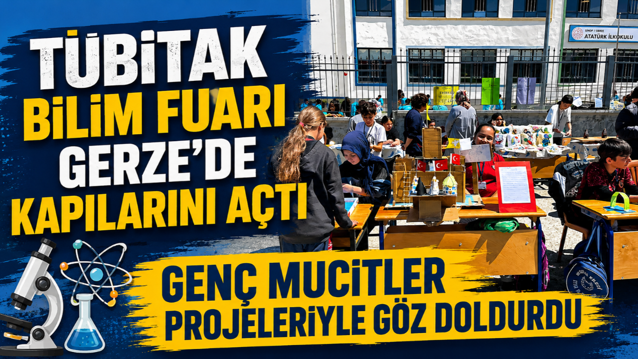 Gerze’de geleceğin bilim insanları projelerini görücüye çıkardı