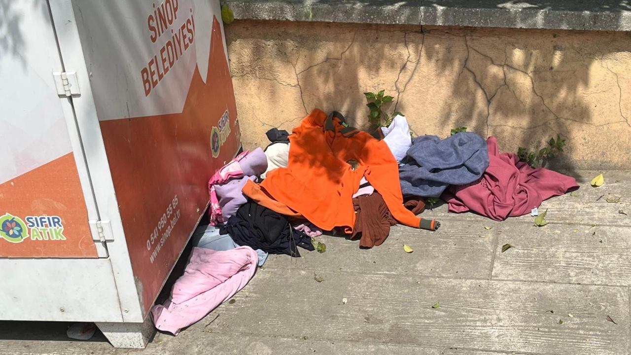 Kapağını açmaya üşendiler, sokağı kirlettiler