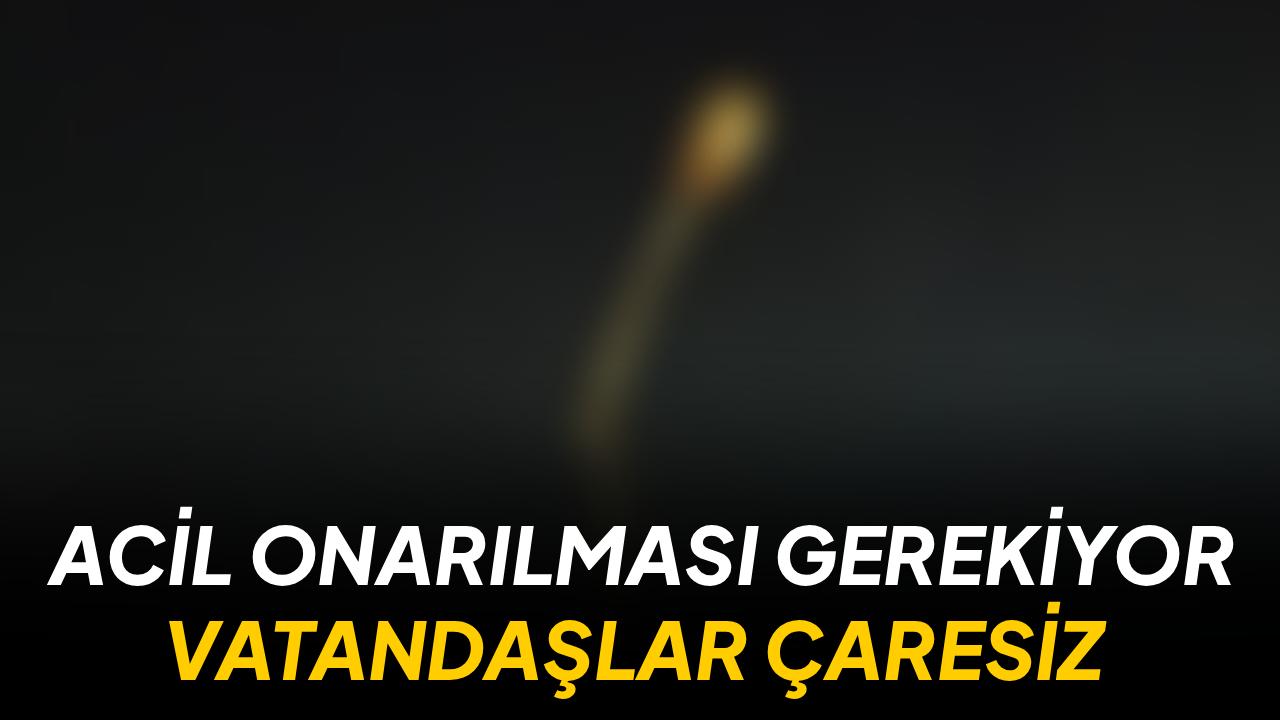 Lamba söndü, o nokta karanlığa gömüldü