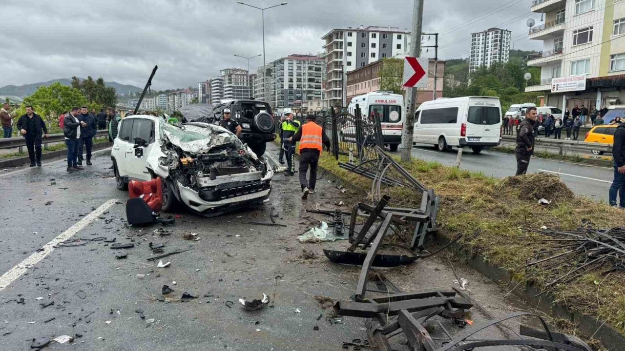 Rize’de feci kaza: 1 ölü, 7 yaralı