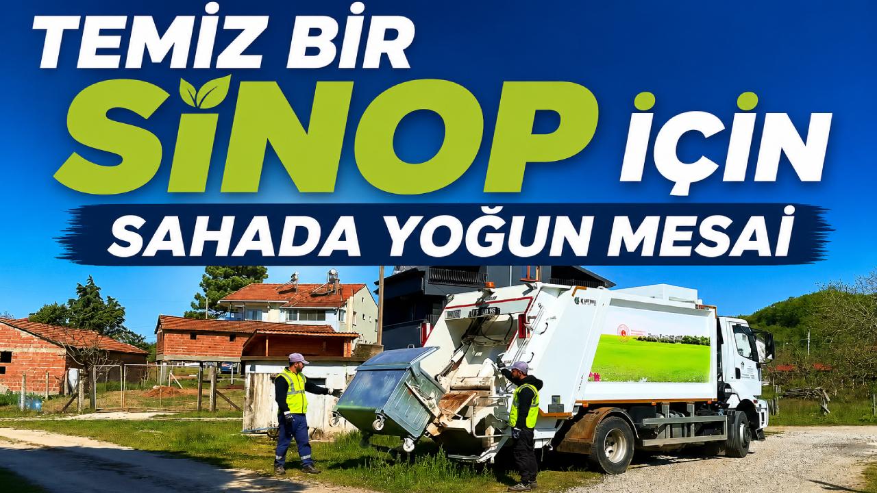 Sinop kırsalında temizlik mesaisi hız kesmiyor