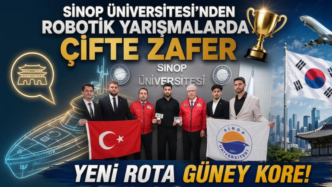 Sinop Üniversitesi robotik yarışmalarda rakip tanımadı