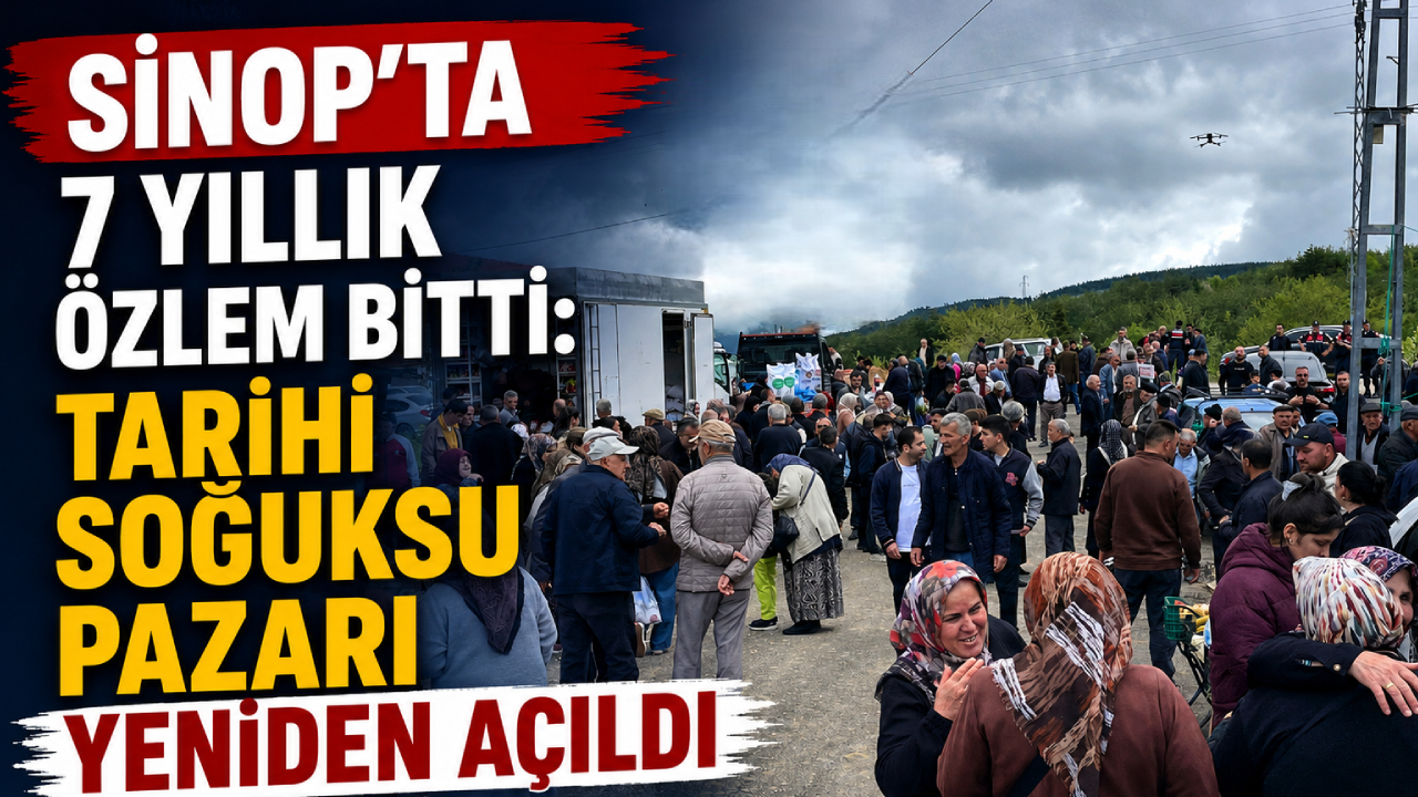 Sinop’ta tarihi pazar 7 yıl sonra yeniden açıldı