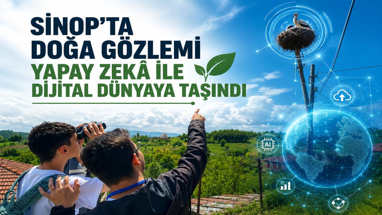 Sinop'ta yaban hayatı gözlemi yapay zekâ ile dijital ortama taşındı