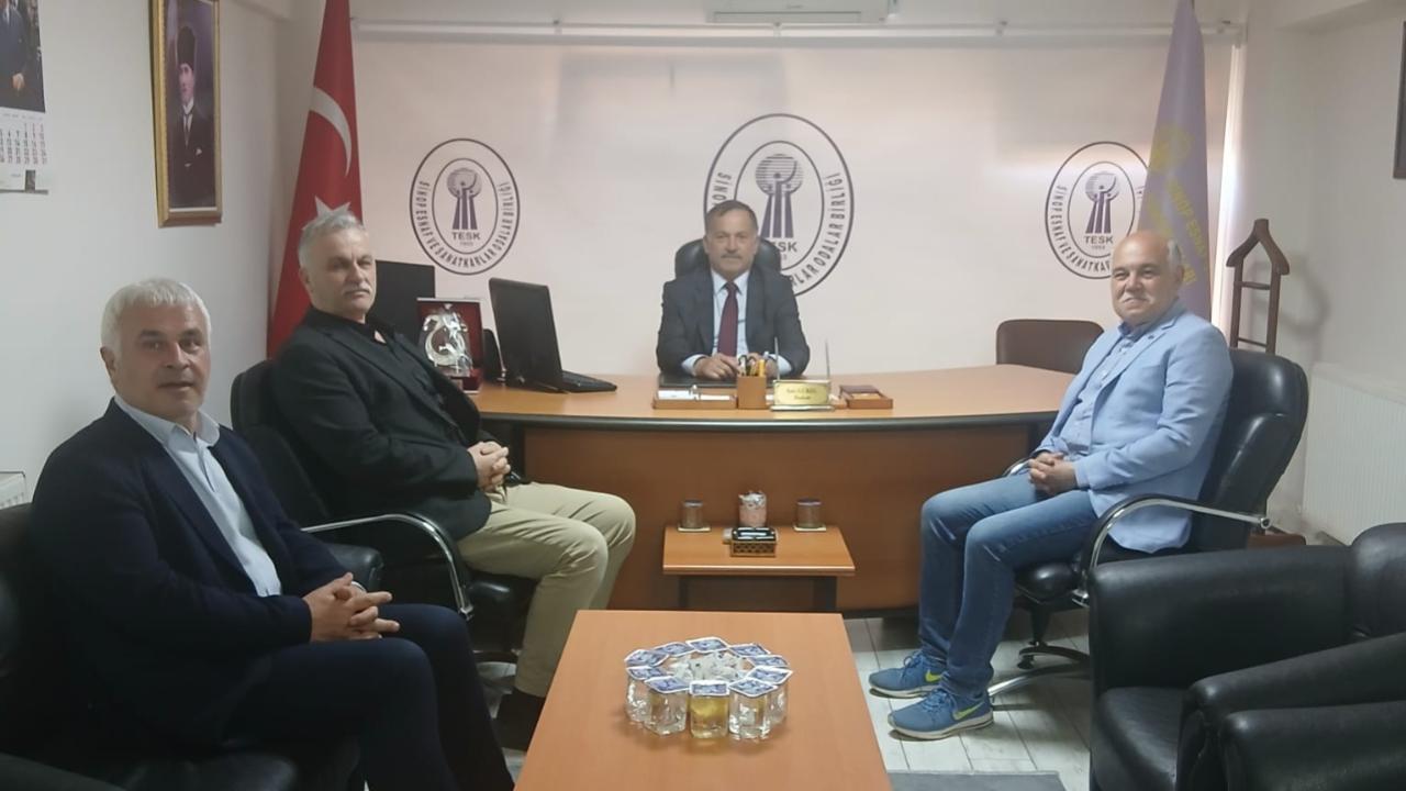 THK Sinop Yönetimi'nden Satı Gürel'e hayırlı olsun ziyareti