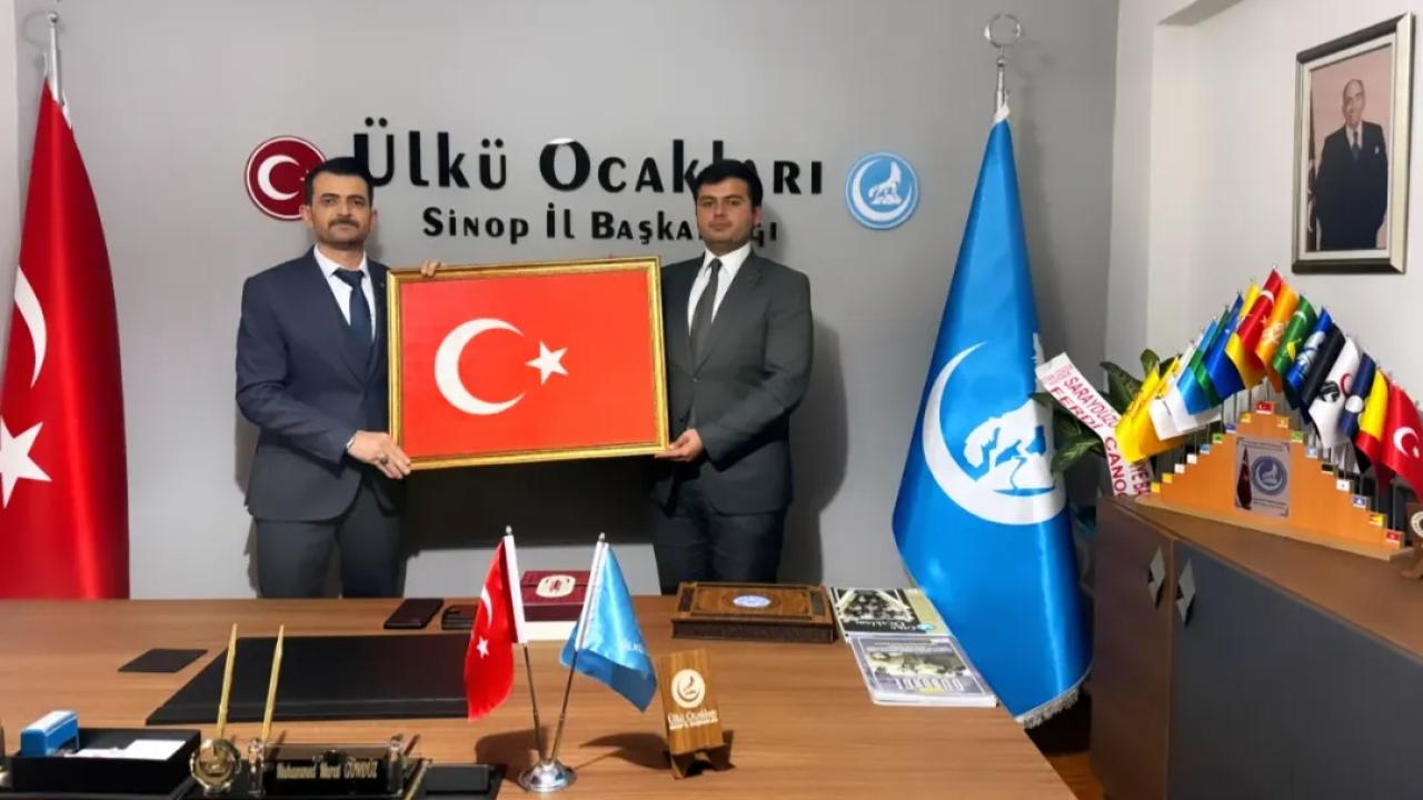 Ülkü Ocakları Sinop İl Başkanlığına hayırlı olsun ziyareti