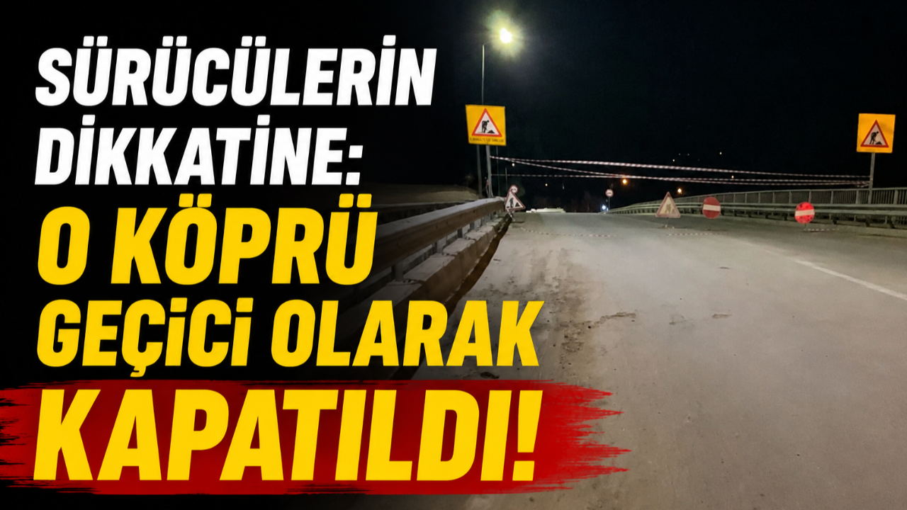 Ayancık'ta sürücülere alternatif güzergah uyarısı