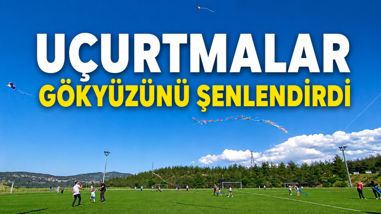 Boyabat’ta gökyüzü uçurtmalarla renklendi