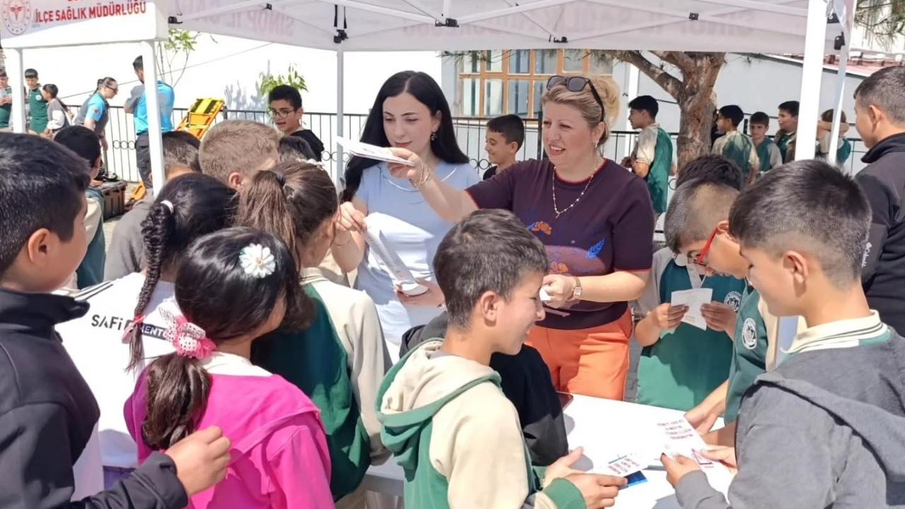 Boyabat'ta okullarda sağlık seferberliği