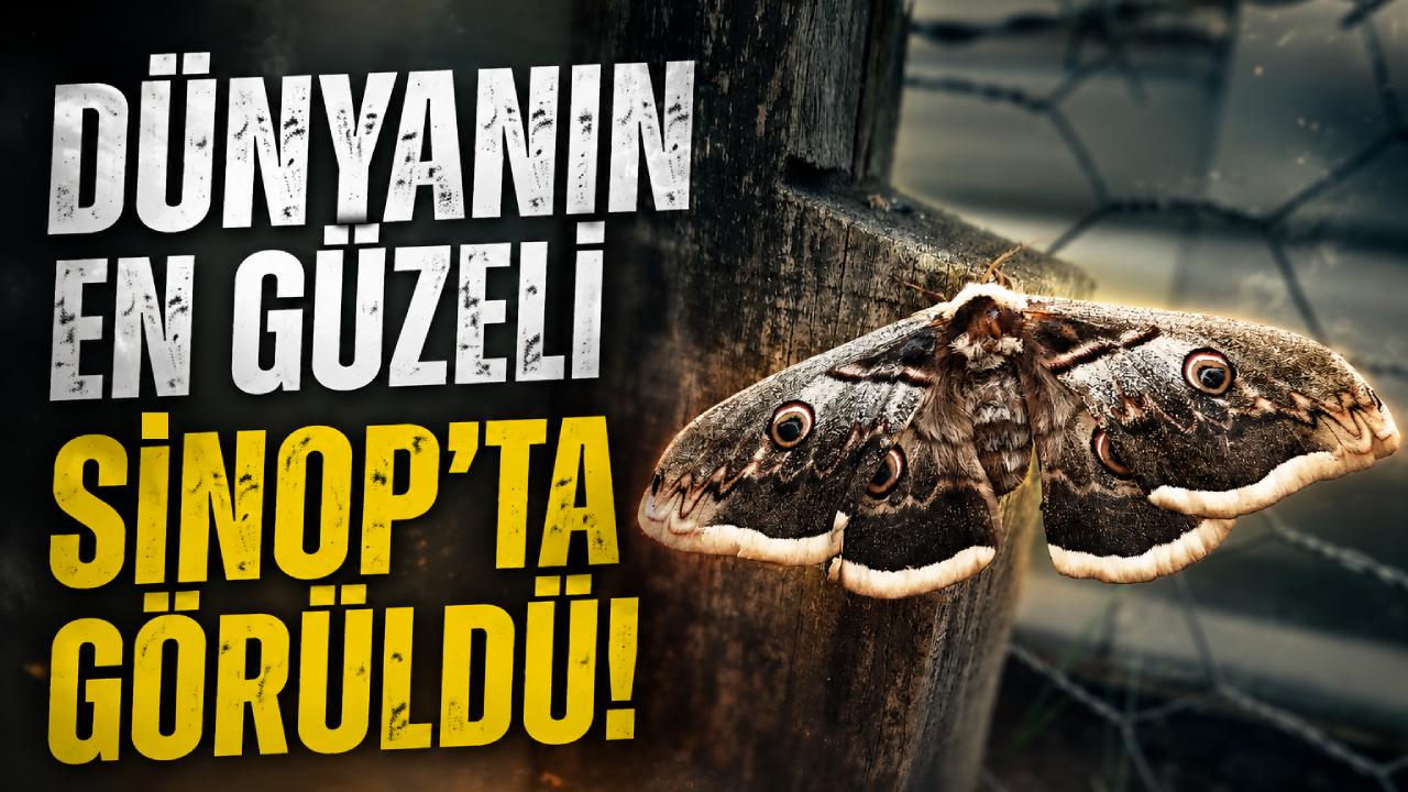 Dev kelebek Sinop’ta görüntülendi: Görenler hayran kaldı