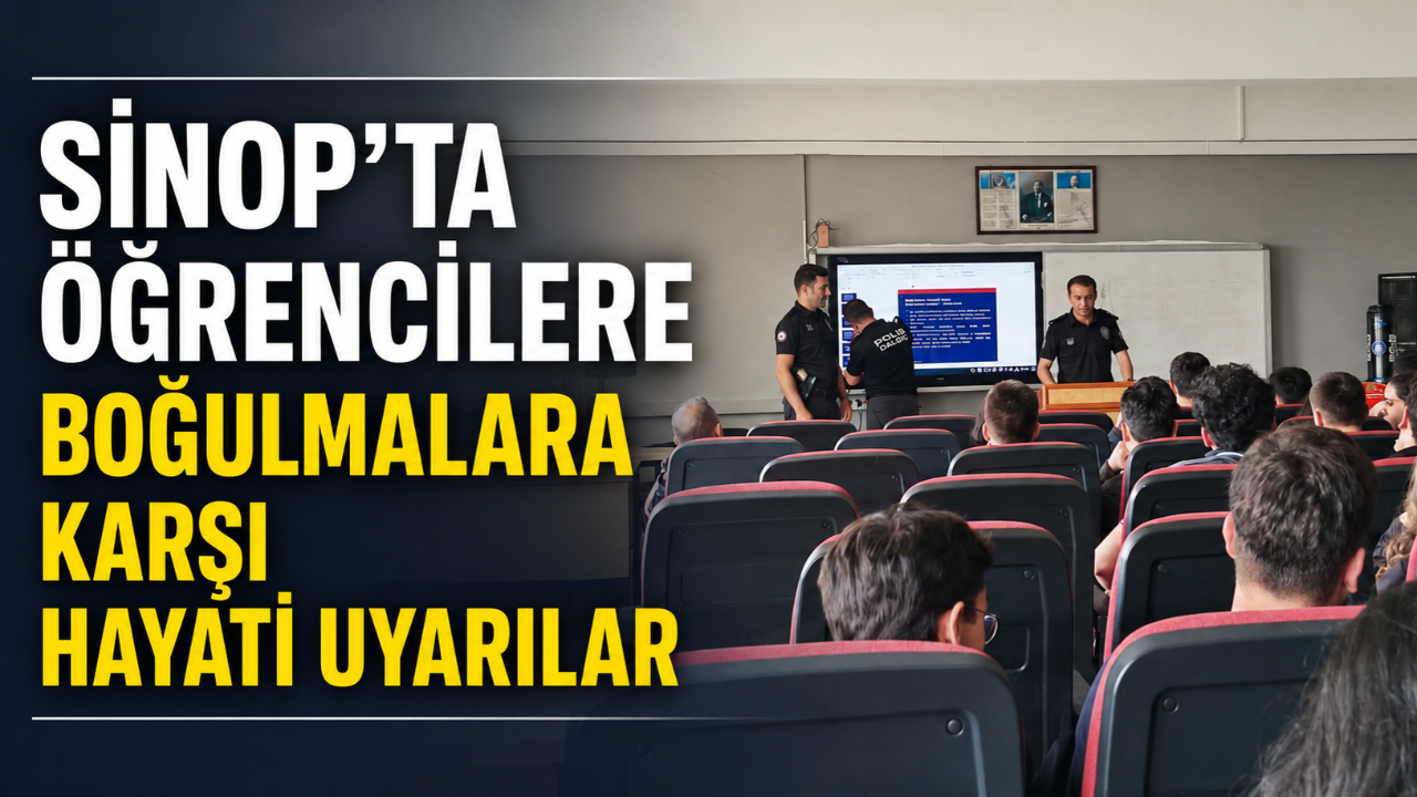 Sinop Emniyeti'nden boğulmalara karşı önleyici eğitim