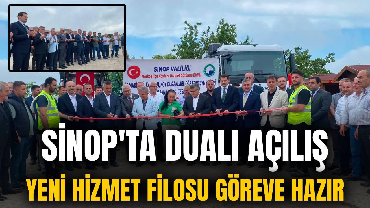 Sinop İl Özel İdaresi envanteri genişliyor: Yeni araçlar törenle hizmete girdi