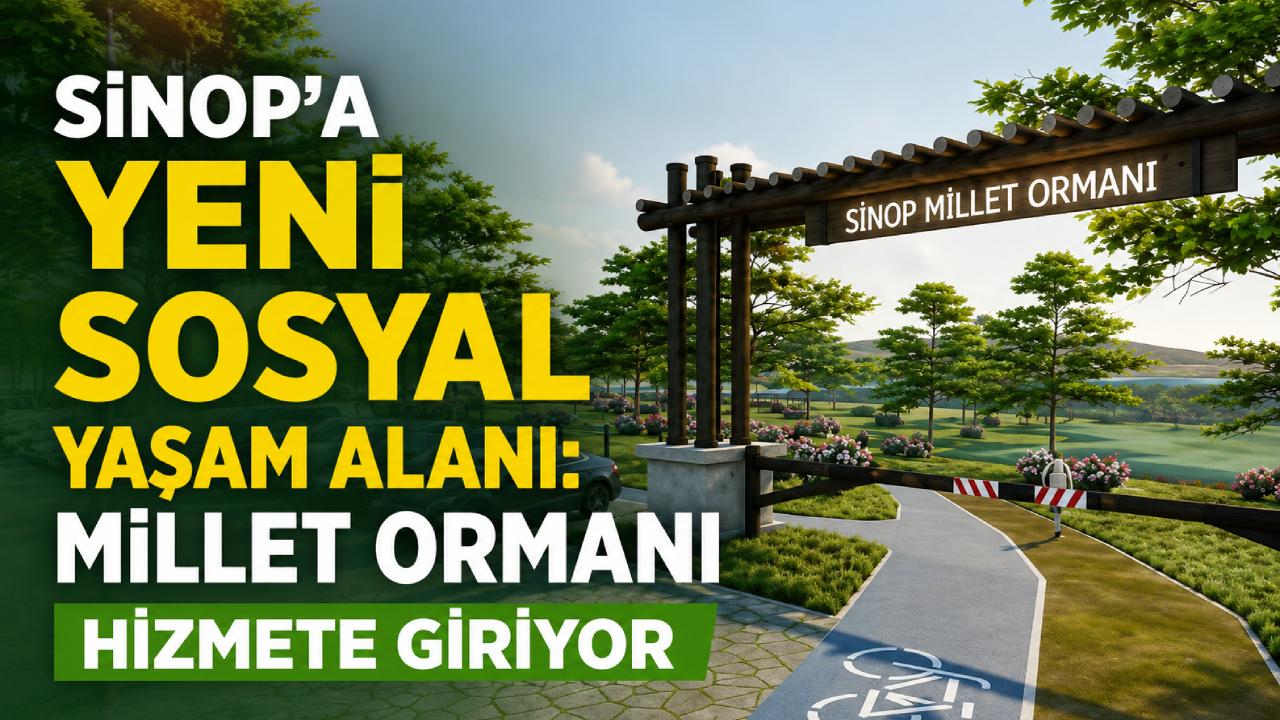 Sinop Millet Ormanı törenle hizmete açılıyor