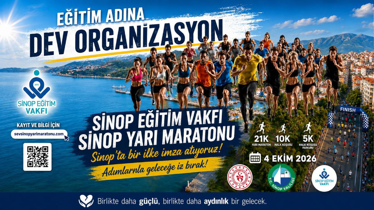 Sinop Yarı Maratonu Eğitim İçin Koşturacak: Hedef Uluslararası Bir Spor Markası Olmak