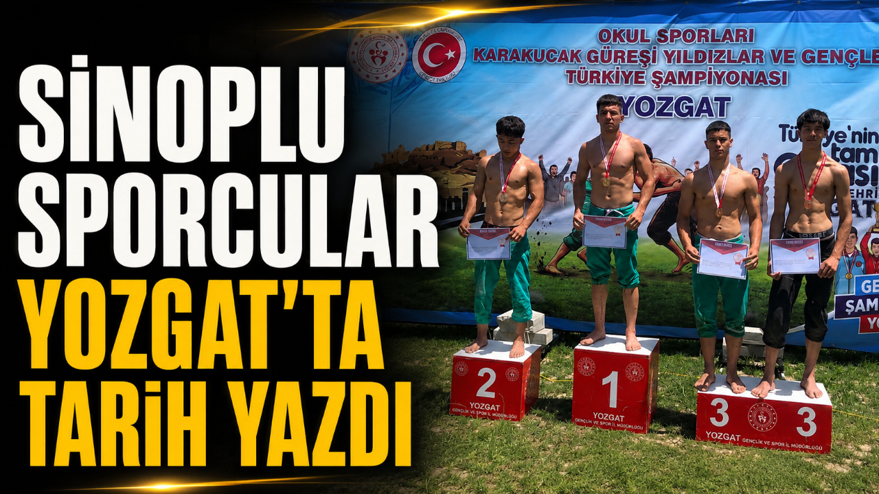 Sinoplu sporculardan Türkiye Şampiyonası’nda tarihi başarı
