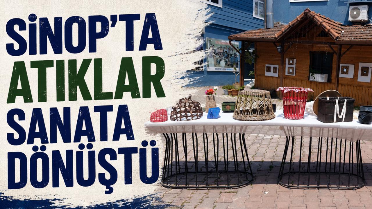 Sinop'ta atıklara değer katan sergi kapılarını açtı