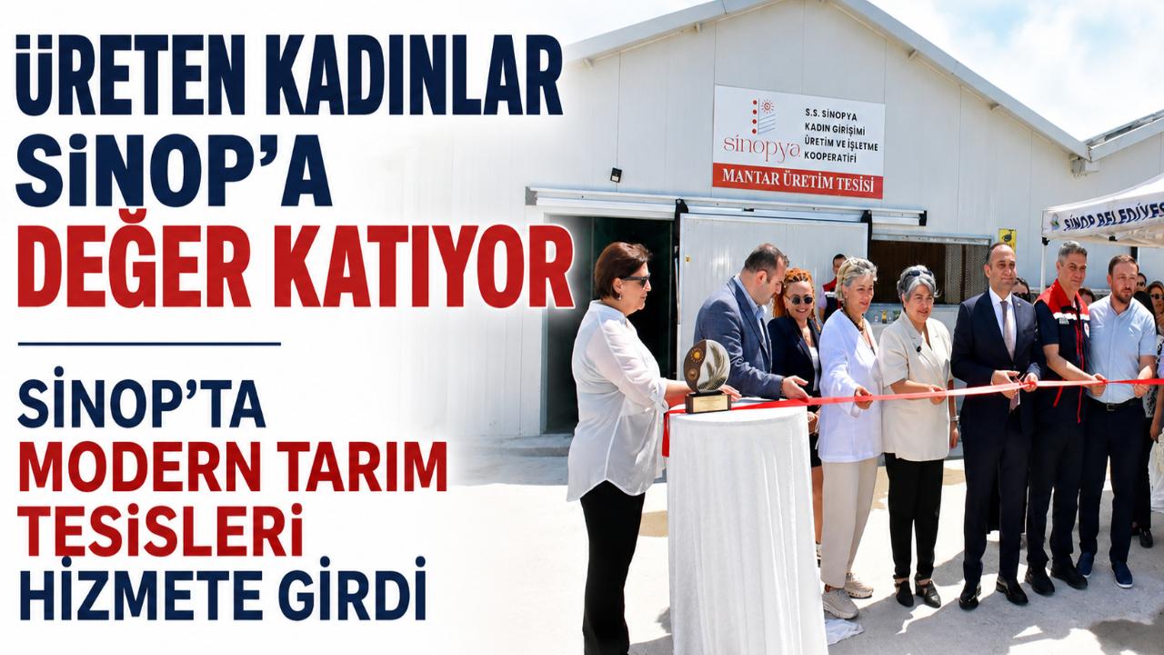 Sinop'ta İstiridye Mantarı ve Dikey Tarım Tesisi açıldı