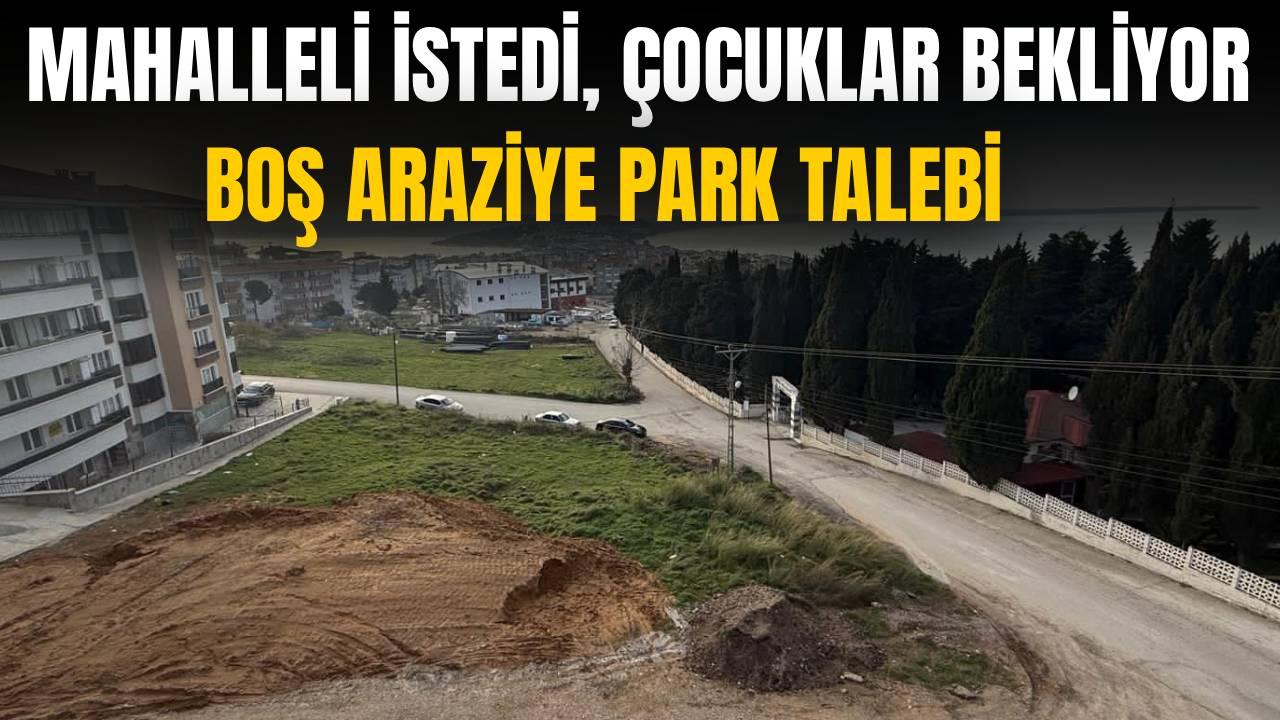Sinop’ta mahalle sakinlerinden 'çocuk parkı' çağrısı