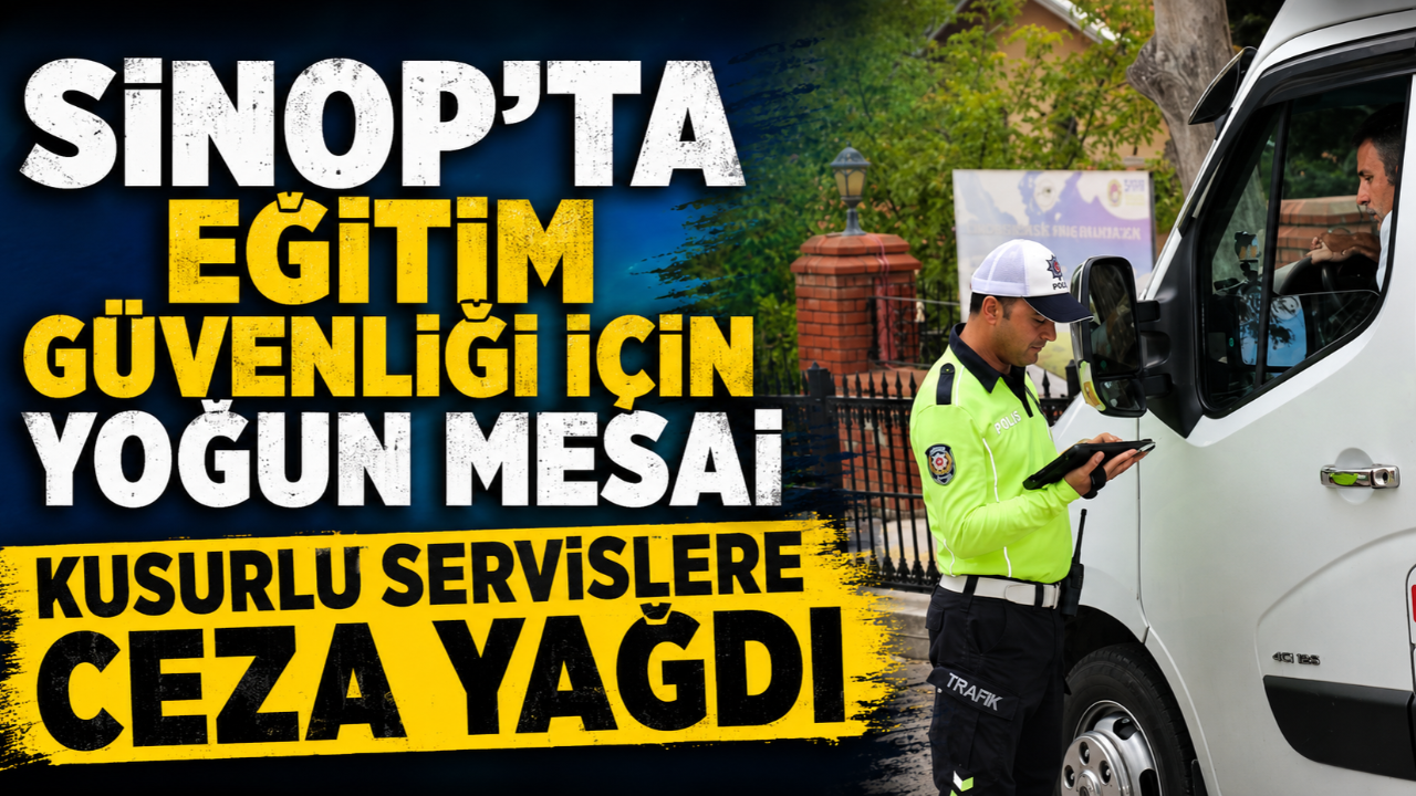 Sinop’ta okul çevreleri yakın takipte