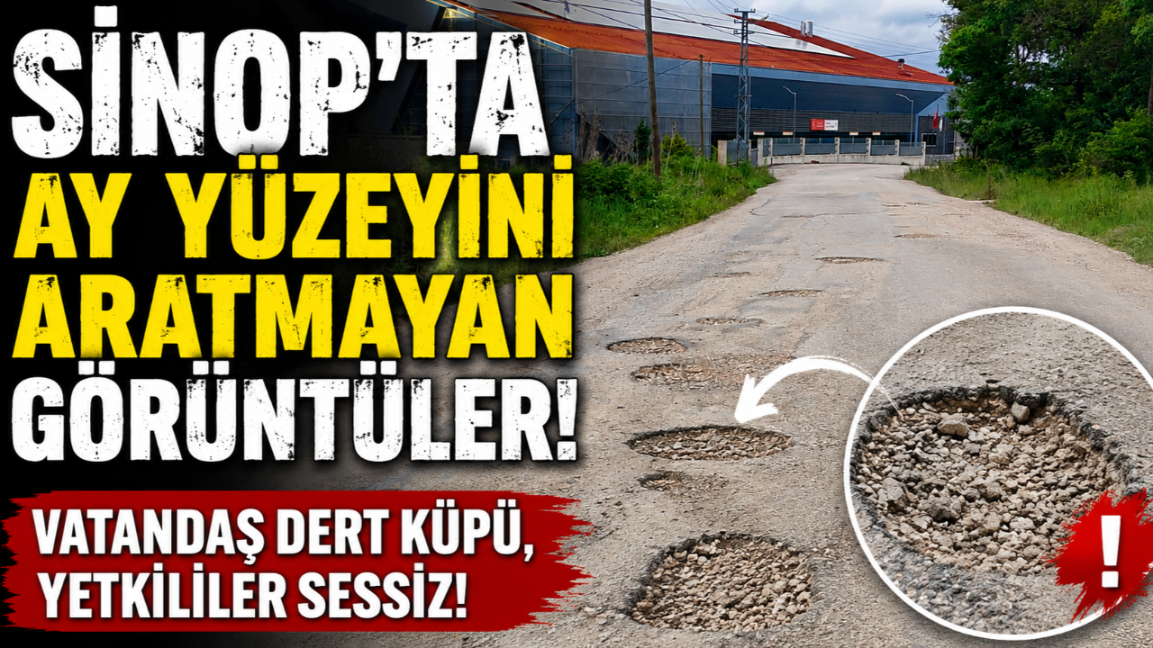 Sinop'ta sürücülerin 'çukur' mesaisi: Vatandaş hizmet bekliyor