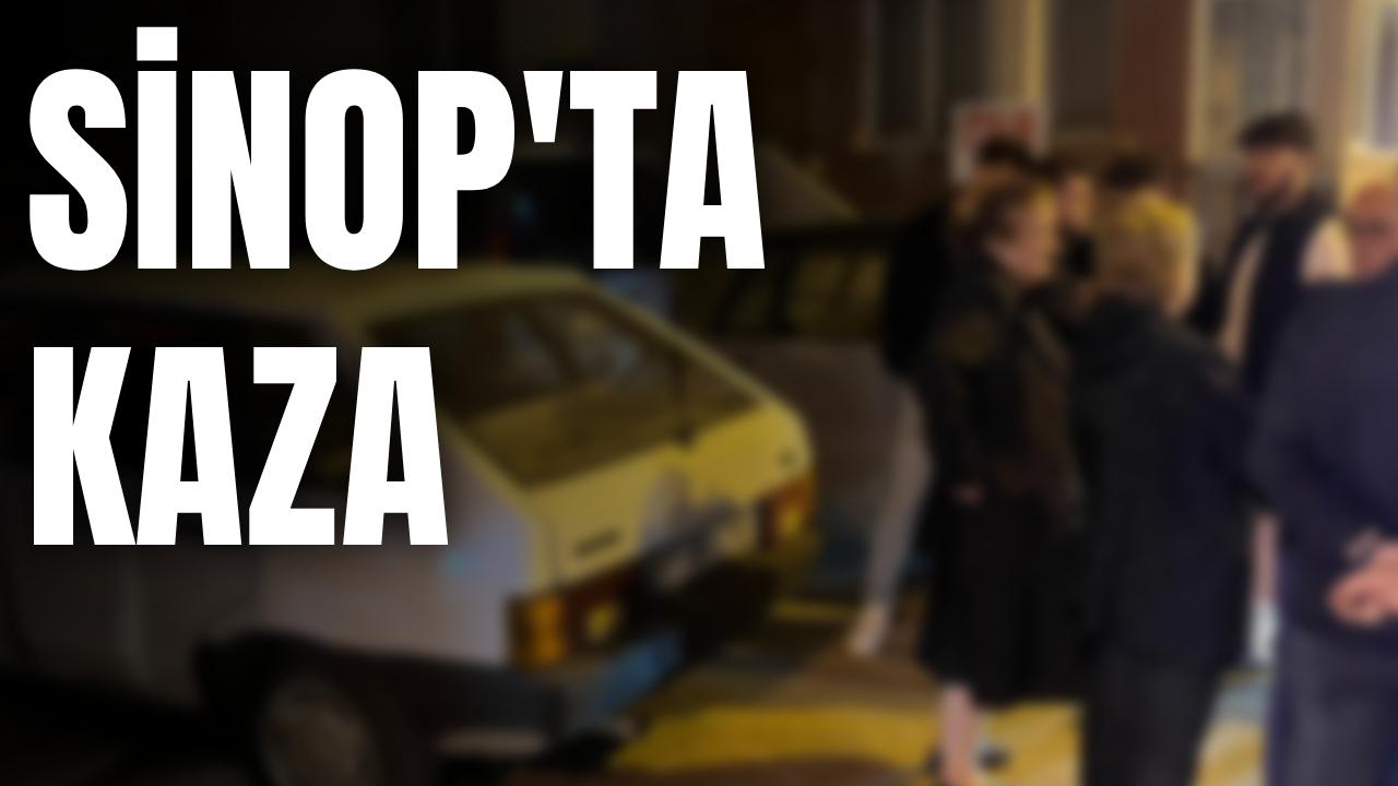 Sinop’ta trafik kazası: Motosiklet otomobile çarptı