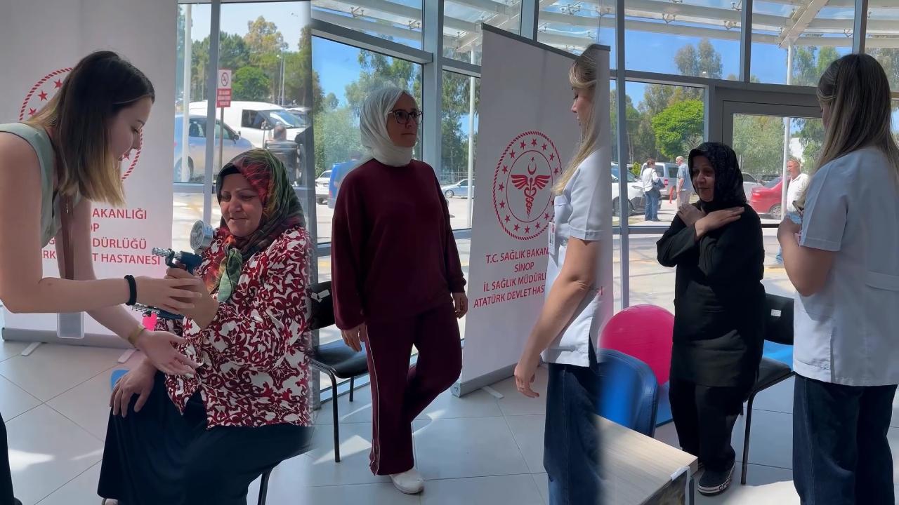 Sinop'ta vatandaşlar hareket yaşlarını öğrendi