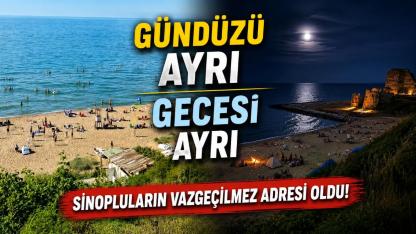 Sinop'ta yazın ritmi Kumkapı Sahili'nde atıyor