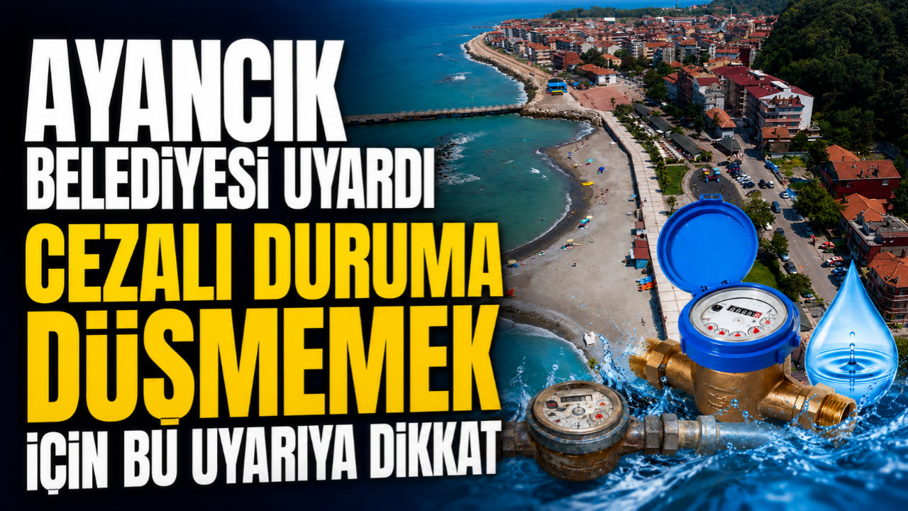 Ayancık Belediyesi'nden vatandaşlara "Ücretsiz su sayacı" duyurusu