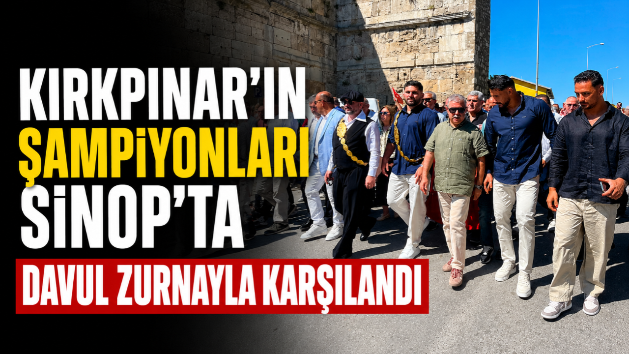 Başpehlivan Erkan Taş’a memleketinde görkemli karşılama
