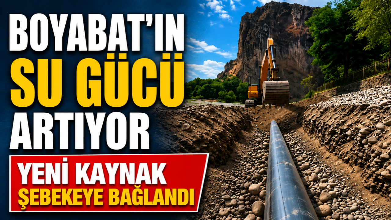 Boyabat’ın su altyapısı güçleniyor
