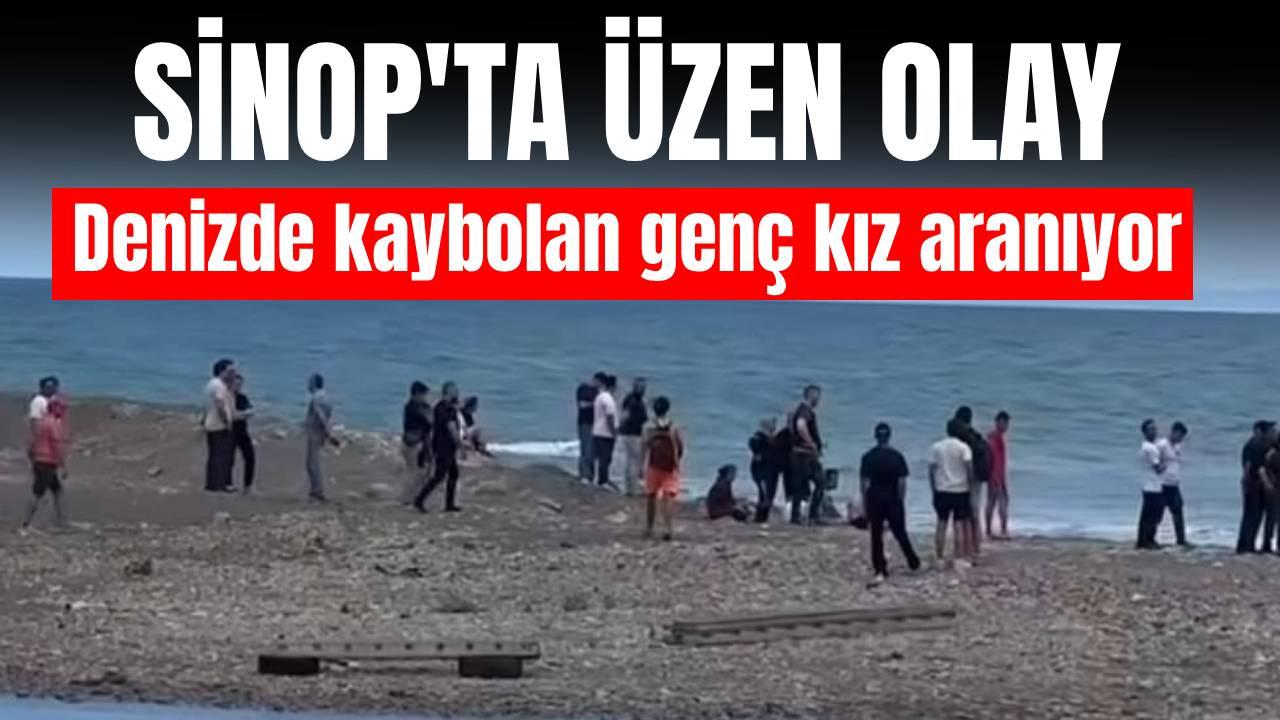 Denizde kaybolan genç kız aranıyor