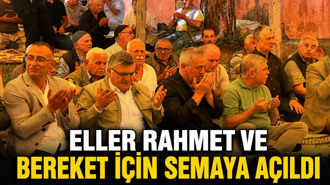Devlet ve millet yan yana bereket için saf tuttu