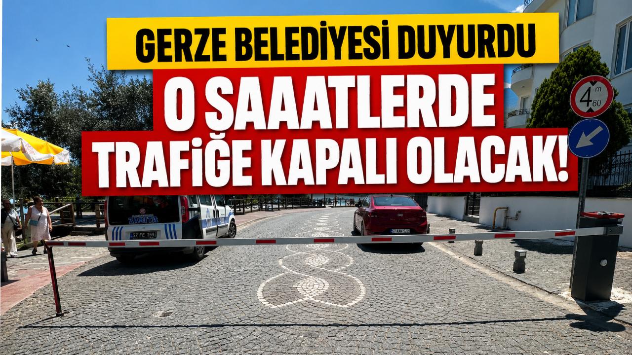 Gerze’de o cadde yaz boyunca belirli saatlerde trafiğe kapatılacak