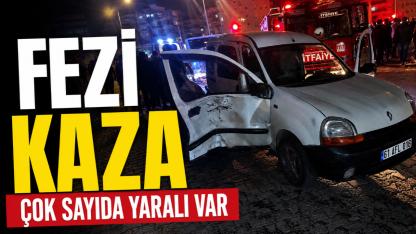 Hafif ticari araç ile motosiklet çarpıştı: 5 yaralı