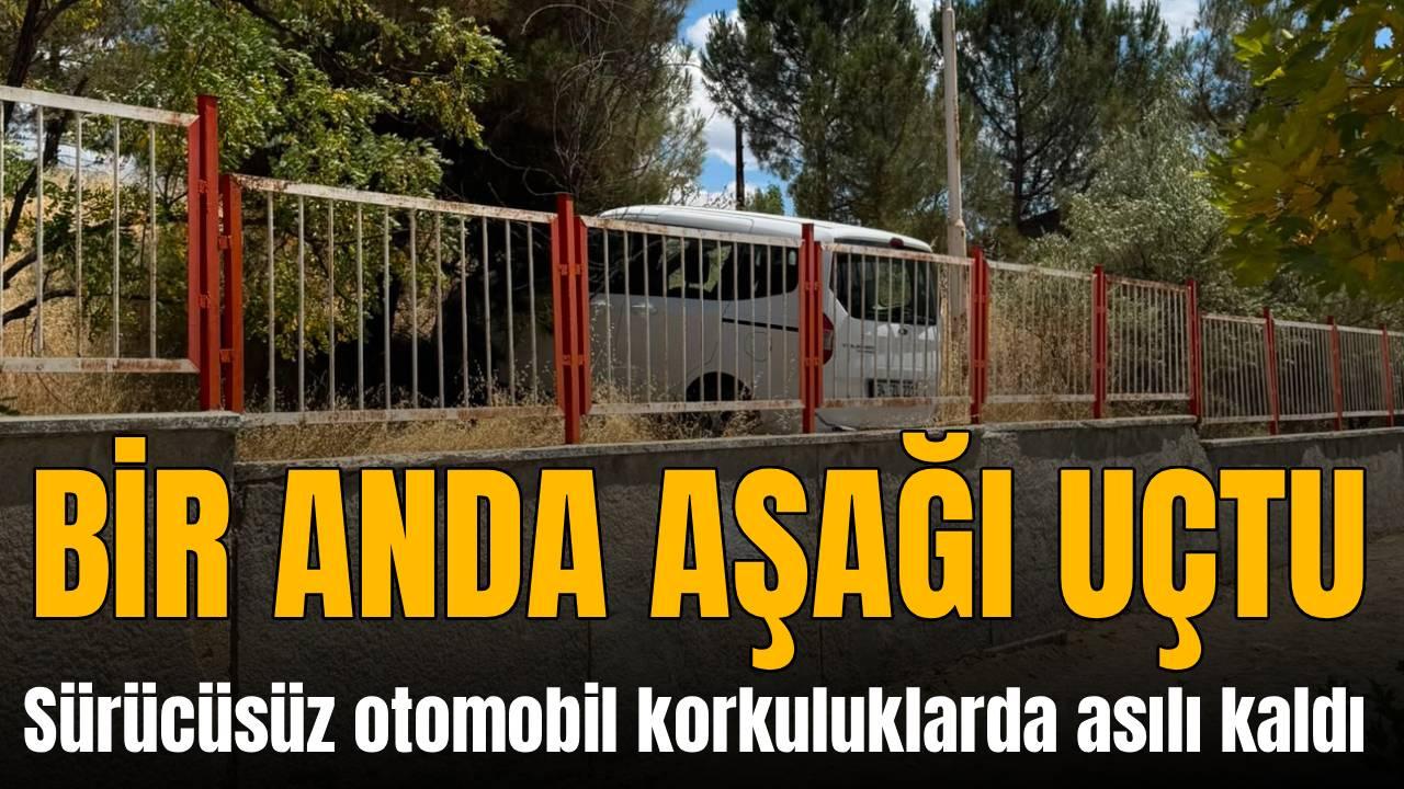 Hastane otoparkında korkutan kaza