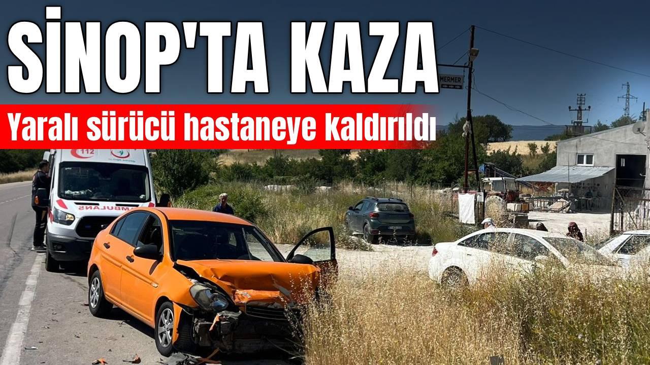 İki otomobil çarpıştı: 1 yaralı