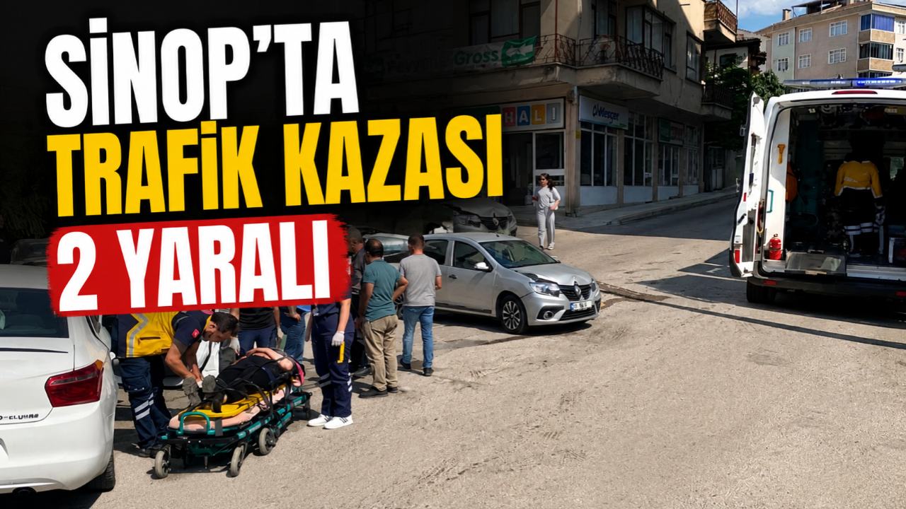 İki otomobil çarpıştı: 2 yaralı