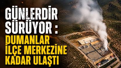 Katı Atık Tesisindeki yangın günlerdir sürüyor